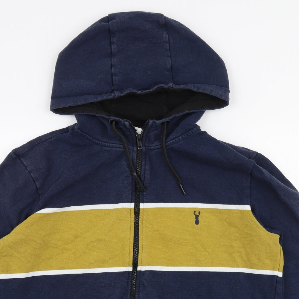 NEXT Mens Blue  Cotton Full Zip Hoodie Size M