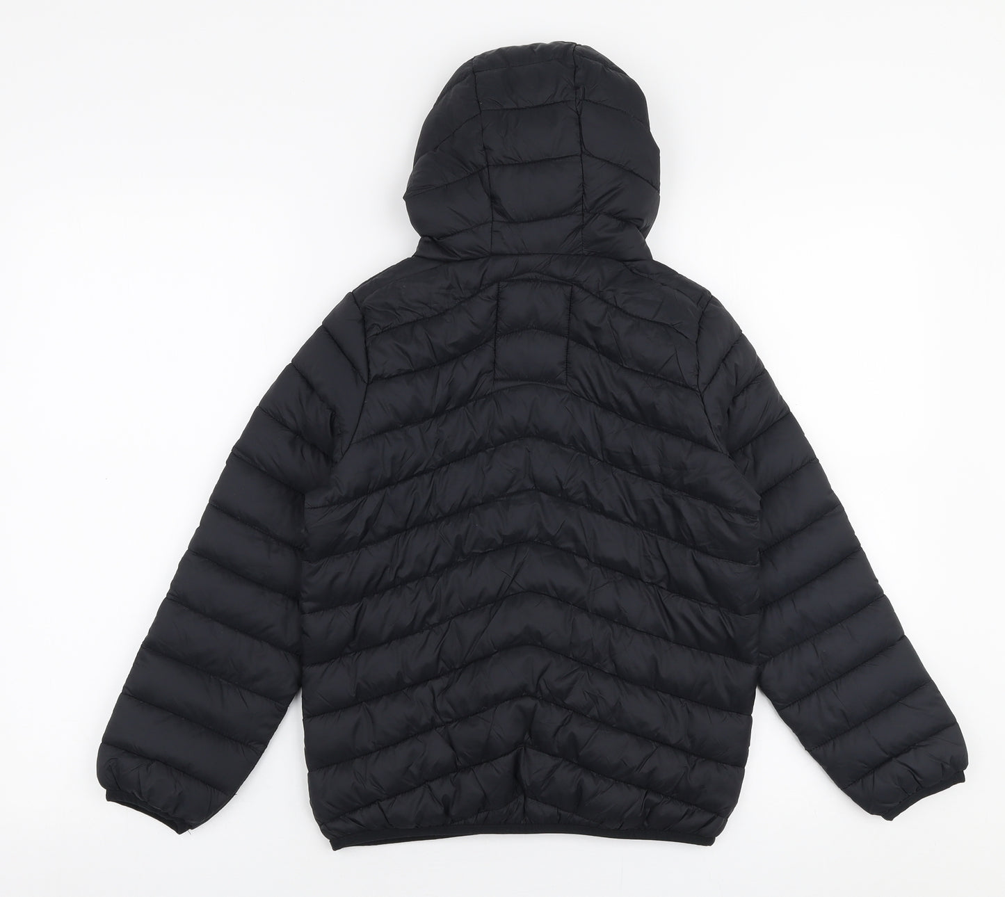 Marks and Spencer Boys Black   Puffer Jacket Coat Size 8-9 Years  Zip