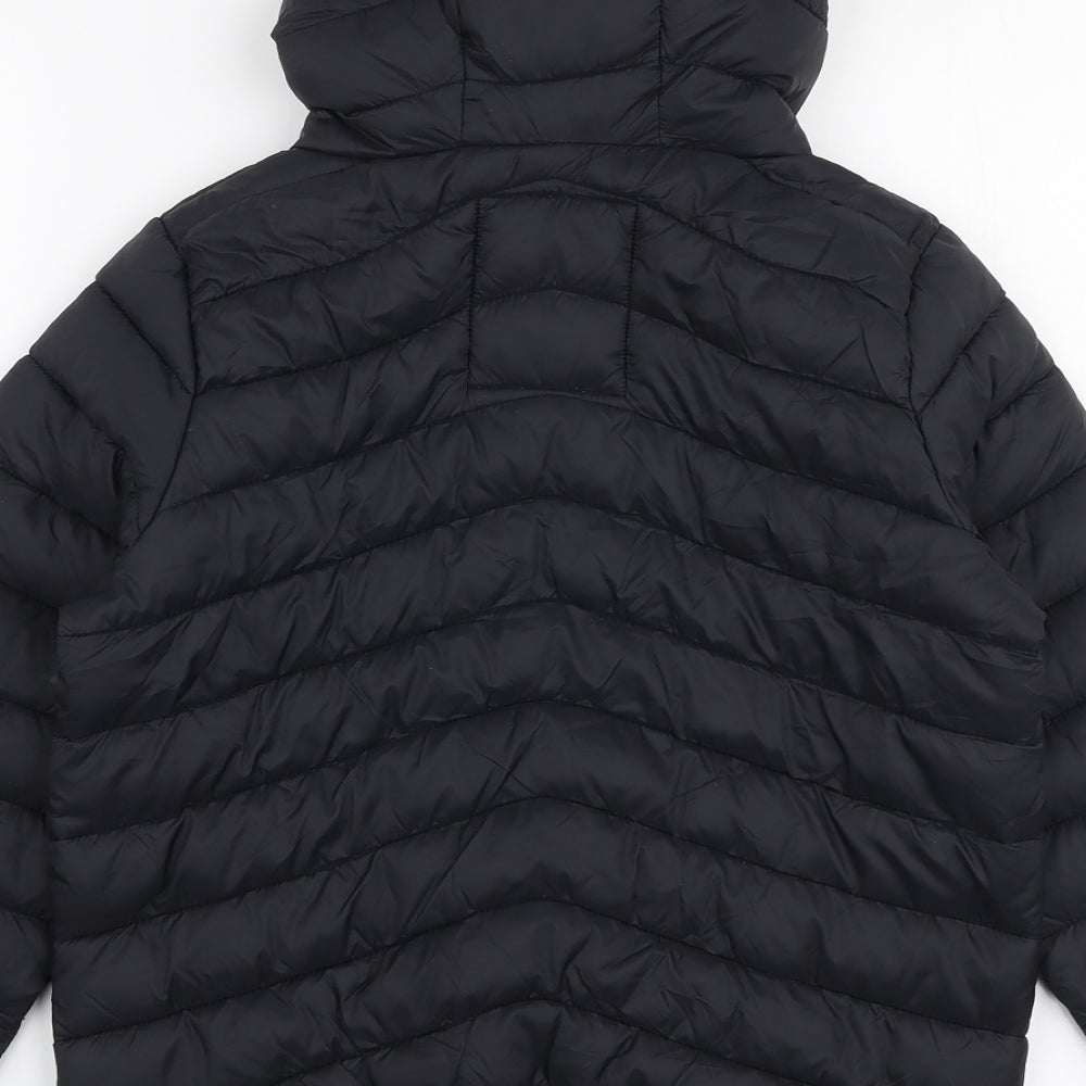 Marks and Spencer Boys Black   Puffer Jacket Coat Size 8-9 Years  Zip
