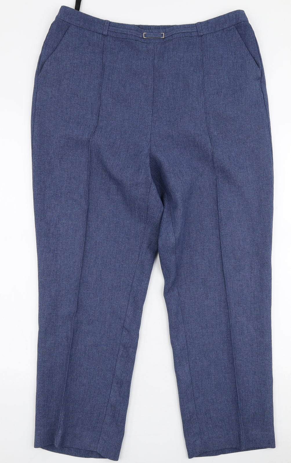 Honor Millburn Womens Blue  Polyester Trousers  Size 18 L27 in Regular