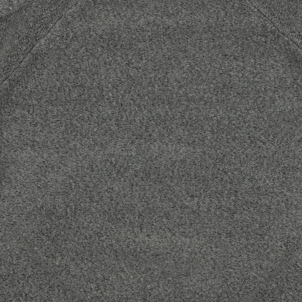 TU Womens Grey Round Neck  Acrylic Pullover Jumper Size M
