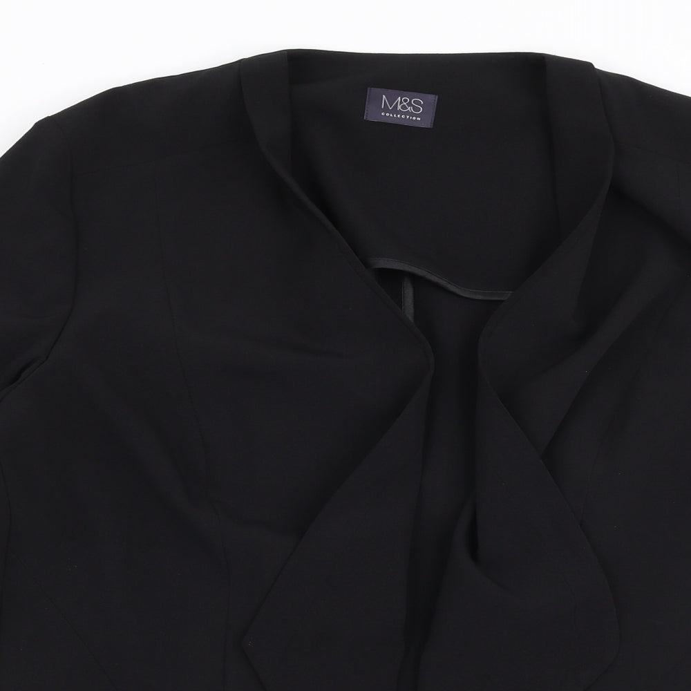 Marks and Spencer Womens Black   Jacket Blazer Size 14
