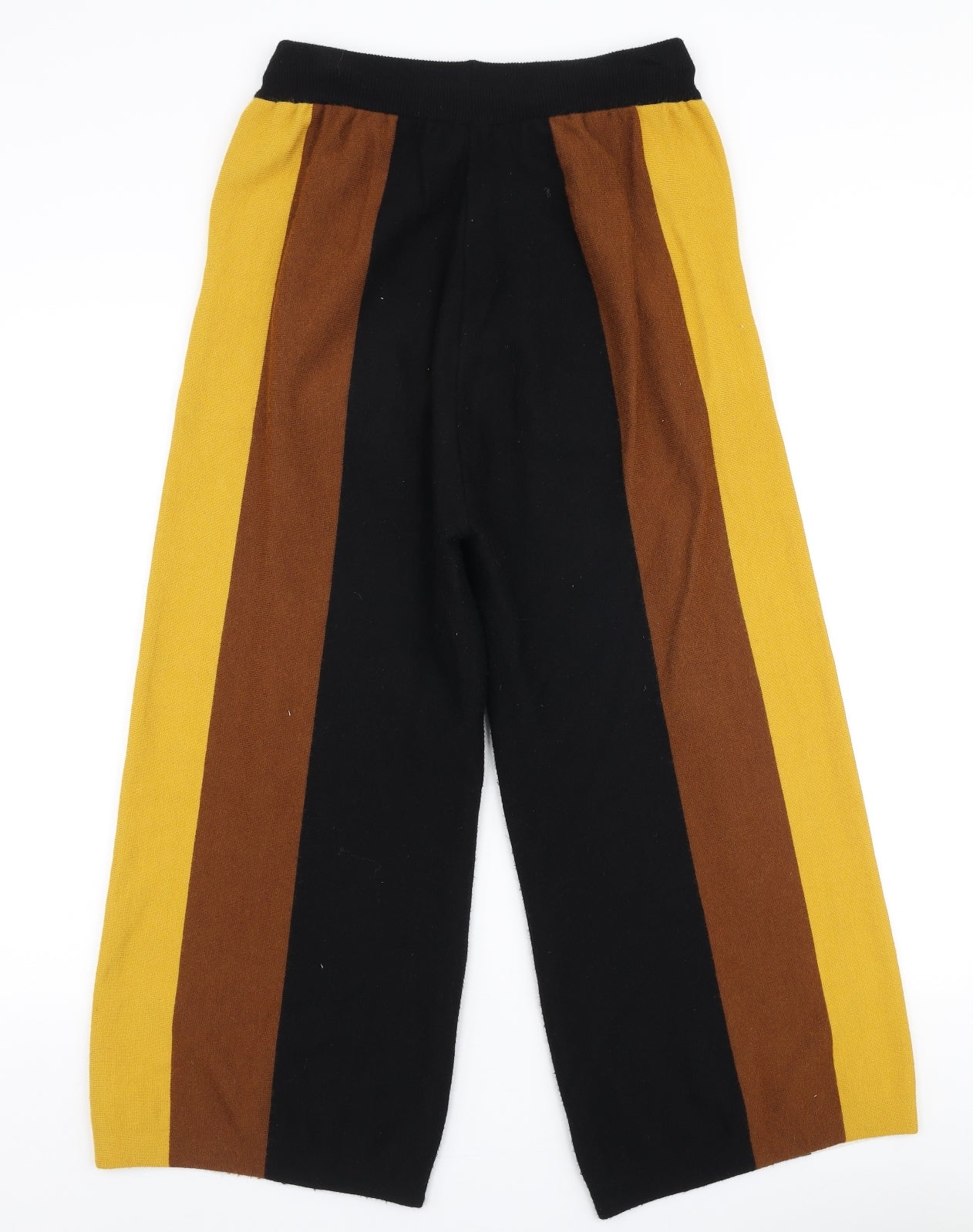 Retro & Icone Womens Multicoloured Striped Viscose Trousers  Size M L23 in Regular