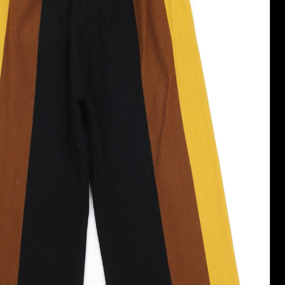 Retro & Icone Womens Multicoloured Striped Viscose Trousers  Size M L23 in Regular