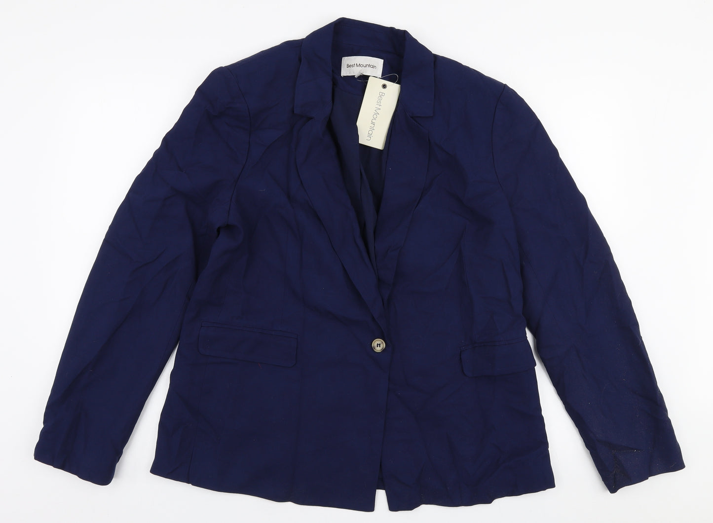 Best Mountain Womens Blue   Jacket Blazer Size 16  Button