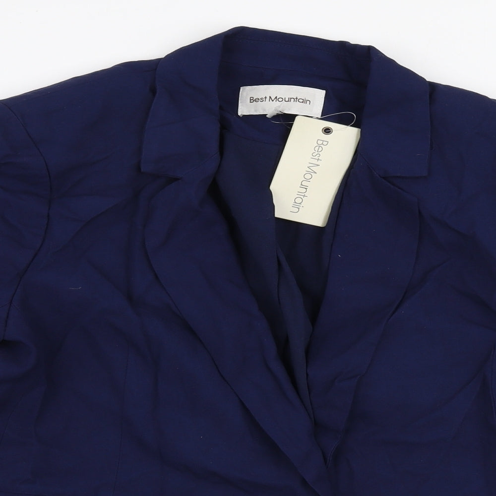 Best Mountain Womens Blue   Jacket Blazer Size 16  Button