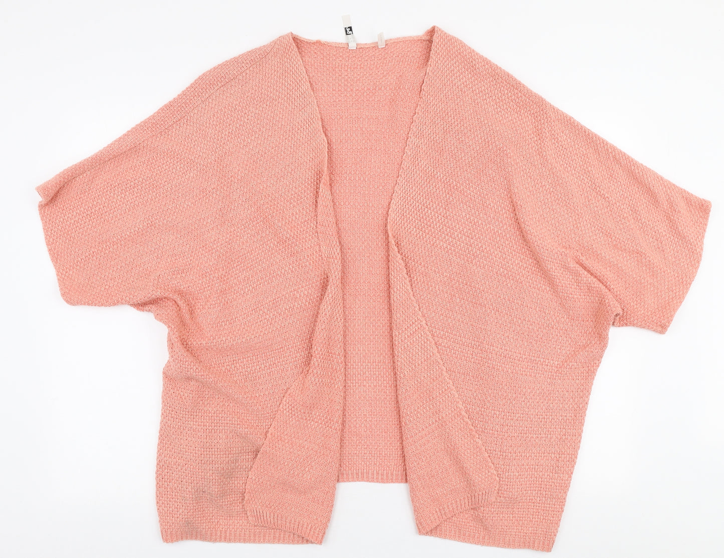 Label Be Womens Pink V-Neck  Acrylic Cardigan Jumper Size 16