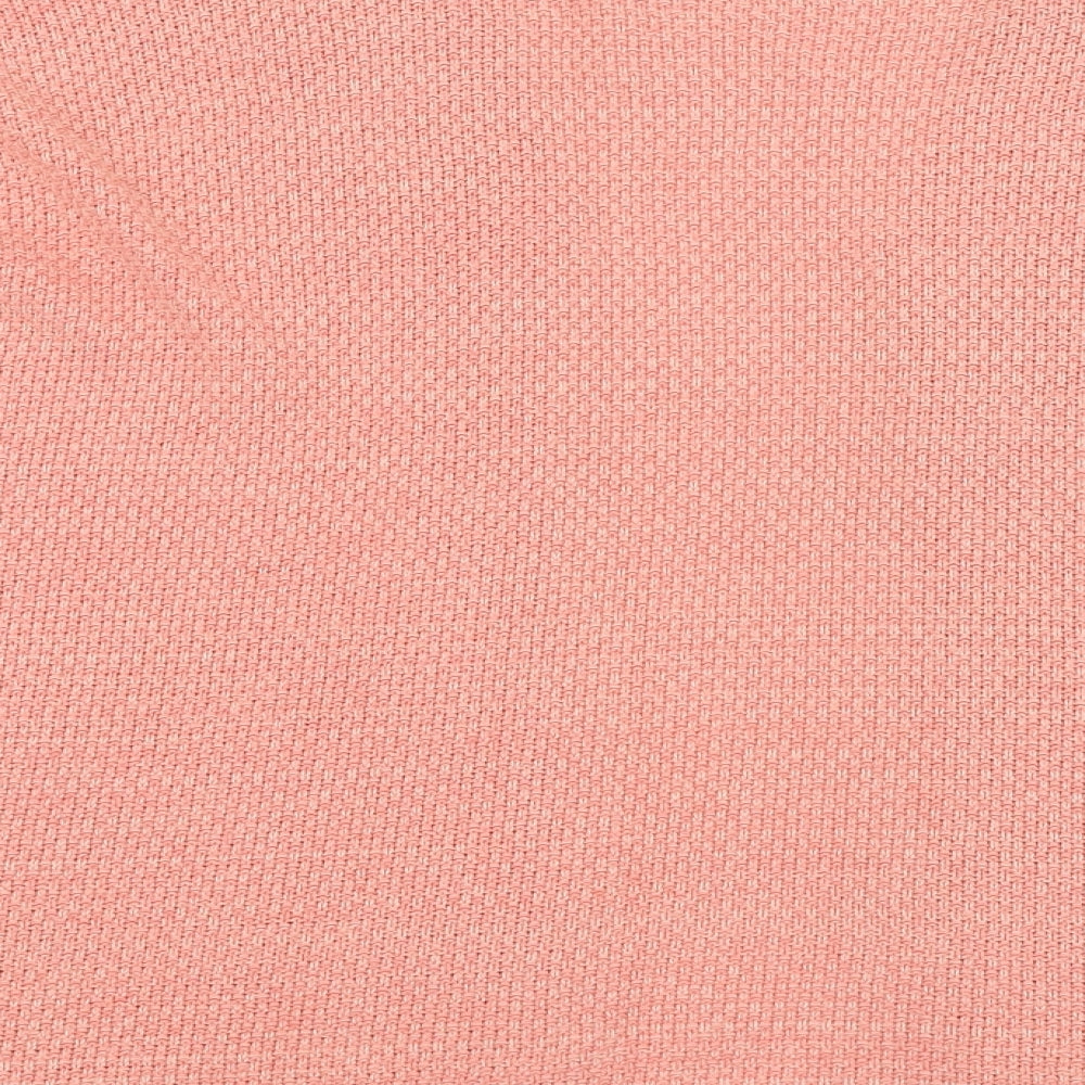 Label Be Womens Pink V-Neck  Acrylic Cardigan Jumper Size 16