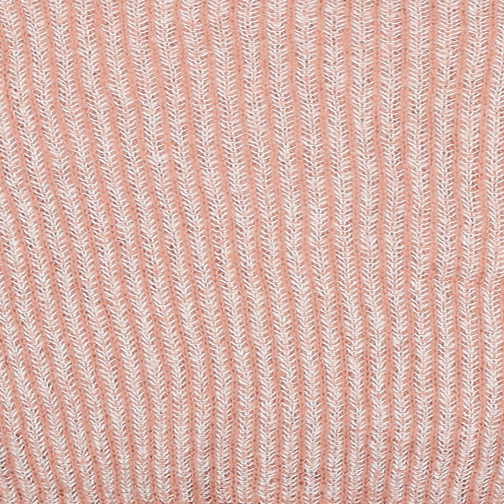 Jacqueline De Yong Womens Pink Round Neck Striped Acrylic Pullover Jumper Size M