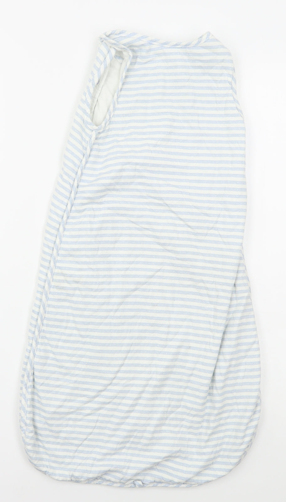 Matalan Baby Blue Striped Cotton Cami One Piece Size 12-18 Months  Button - Elephants