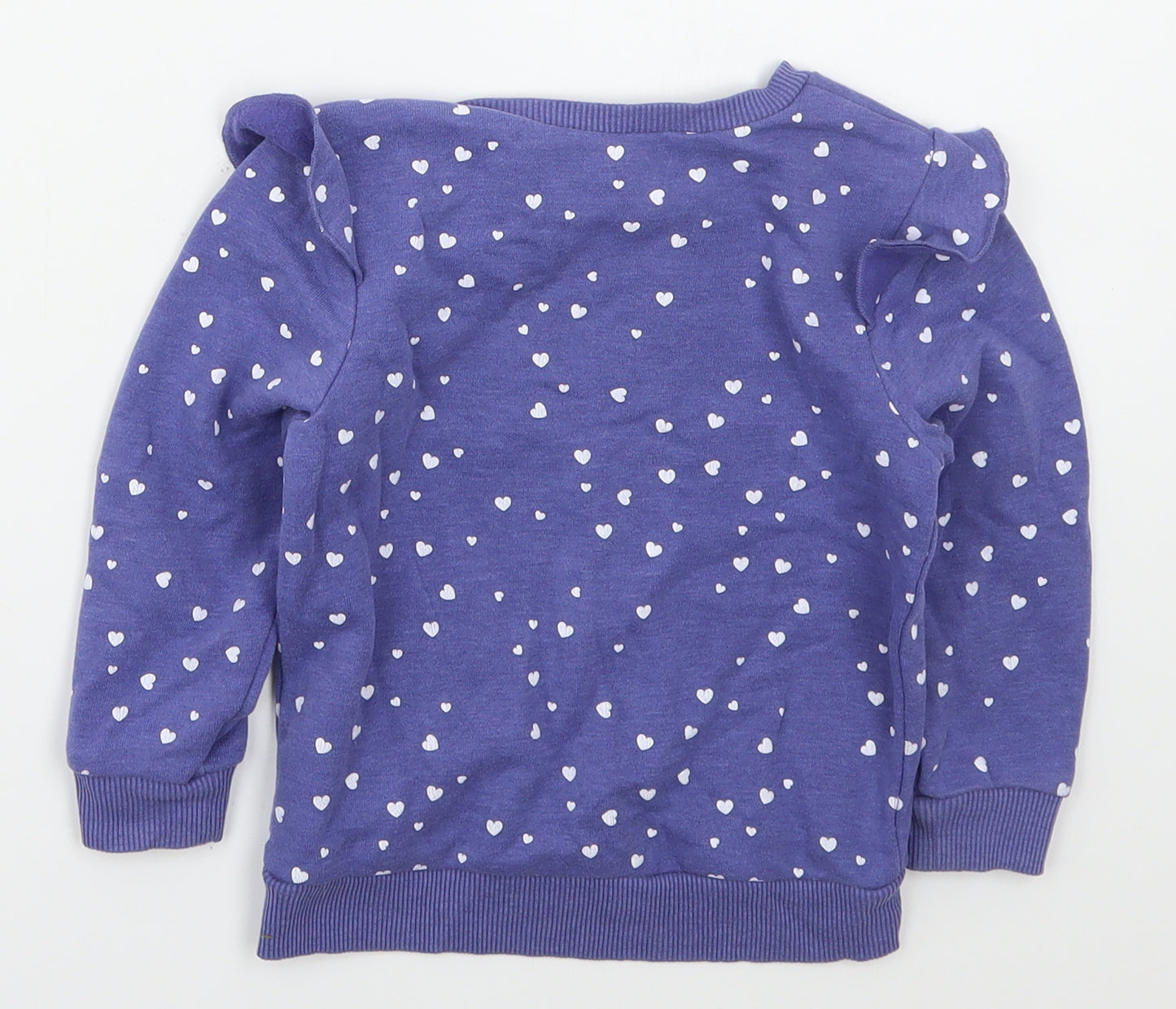 Dunnes Girls Blue  Cotton Basic T-Shirt Size 18-24 Months Crew Neck Pullover - Wild Child