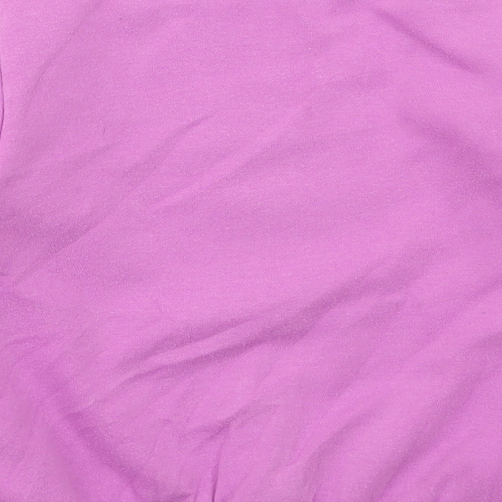 H&M Girls Pink  Cotton Pullover Sweatshirt Size 4-5 Years  Pullover - Black Cat