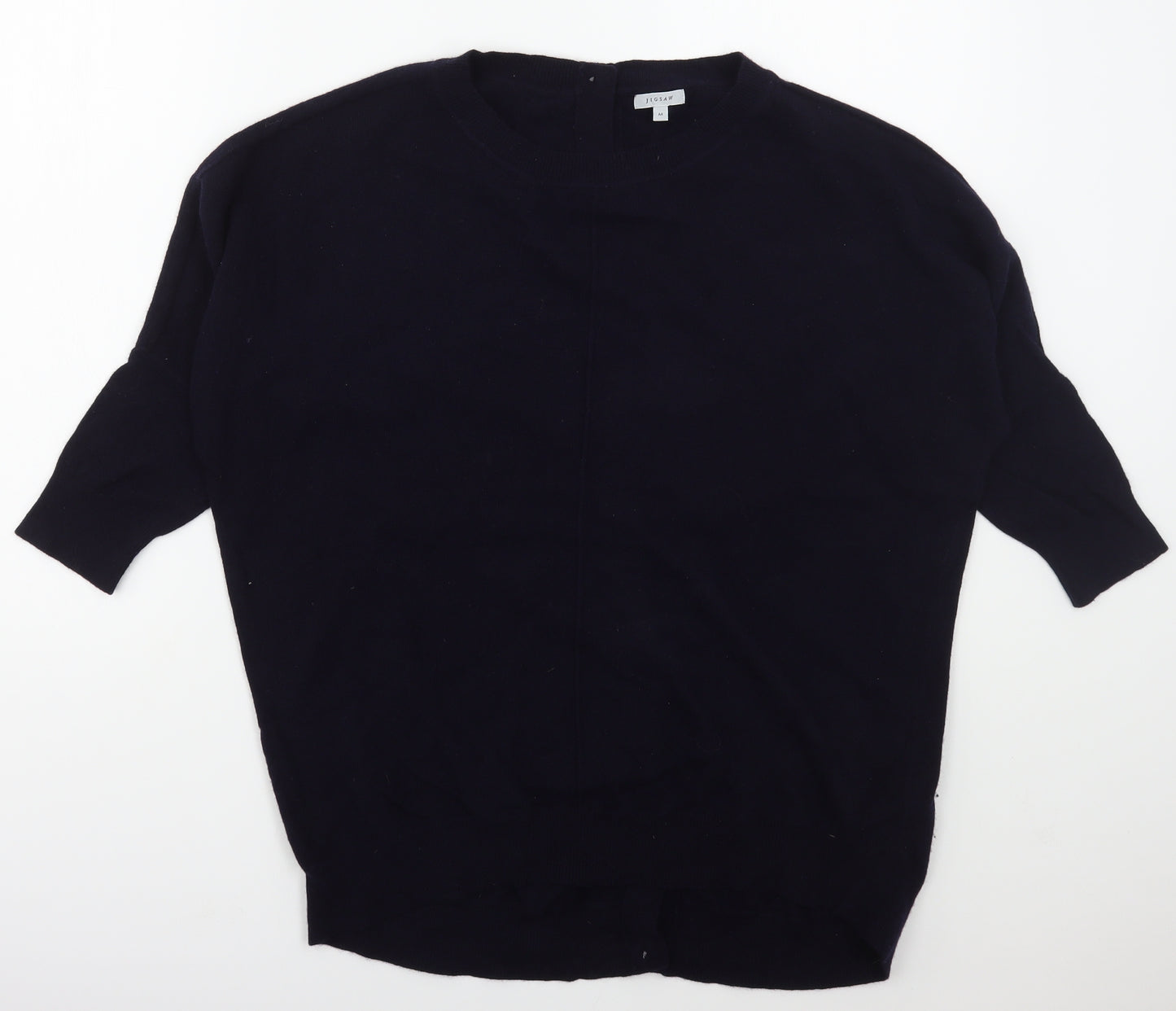 Jigsaw Womens Blue Boat Neck  Viscose Pullover Jumper Size M