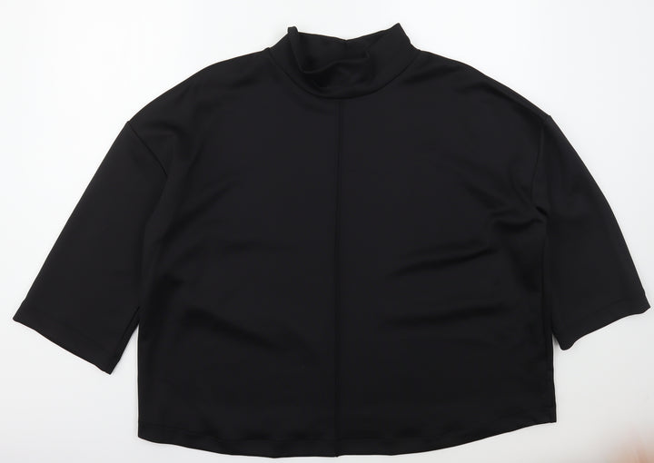 F&F Womens Black  Polyester Pullover Sweatshirt Size 22  Pullover