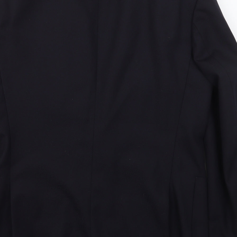St Michael Mens Blue  Wool Jacket Suit Jacket Size 38