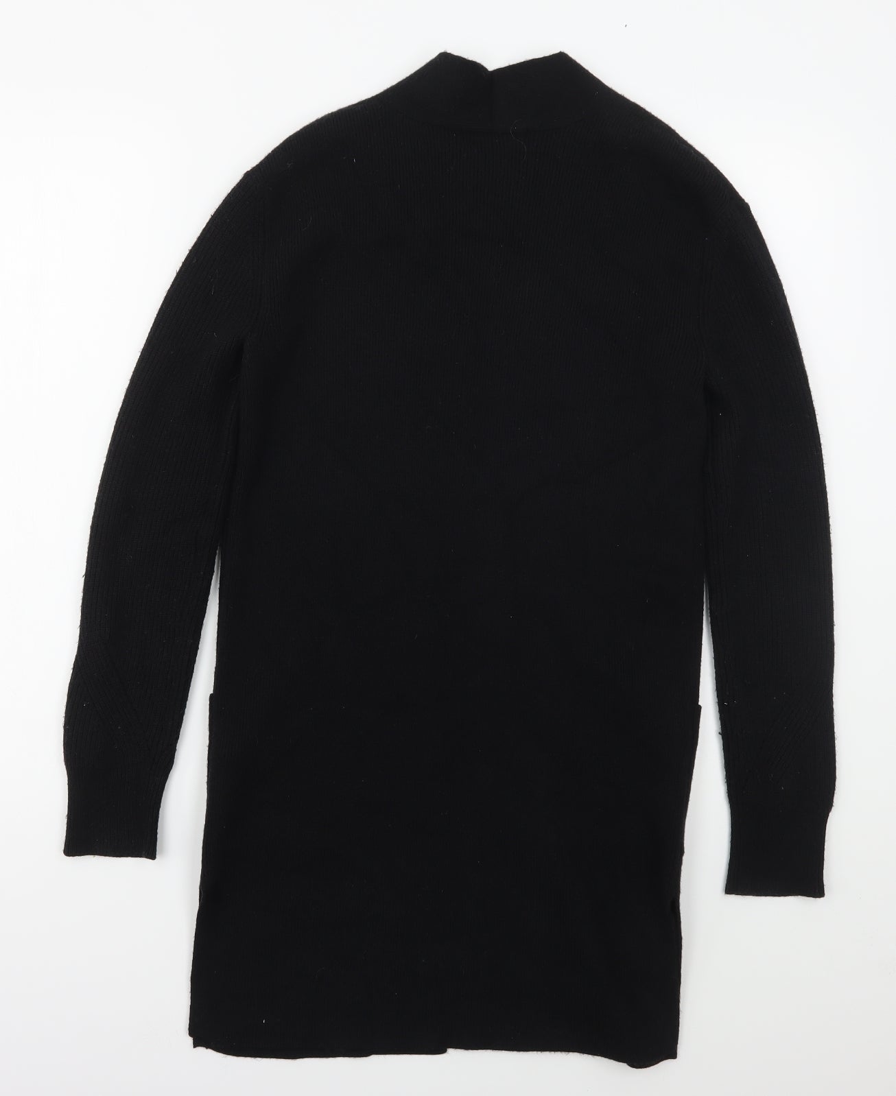 Marks and Spencer Womens Black V-Neck  Viscose Cardigan Jumper Size 6