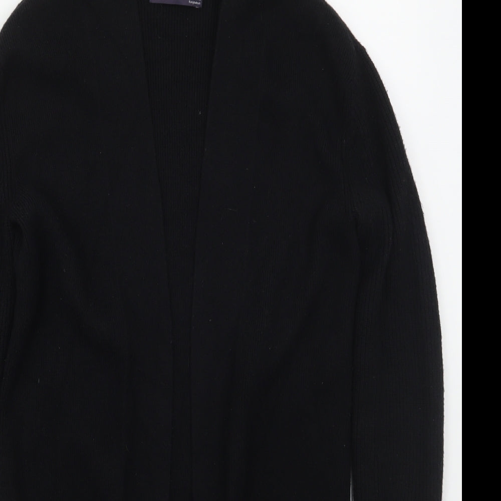 Marks and Spencer Womens Black V-Neck  Viscose Cardigan Jumper Size 6