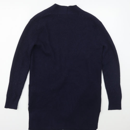 Marks and Spencer Womens Blue V-Neck  Viscose Cardigan Jumper Size 10