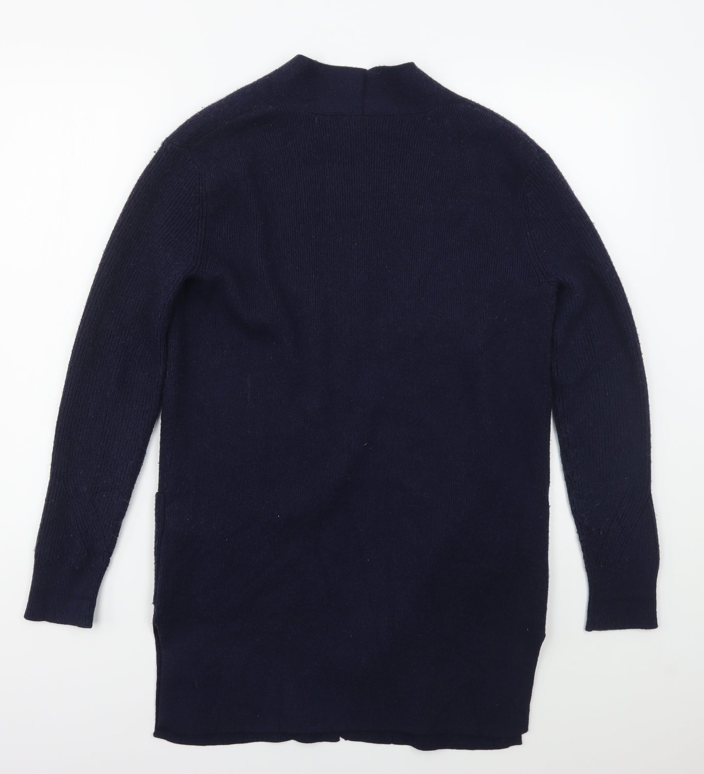 Marks and Spencer Womens Blue V-Neck  Viscose Cardigan Jumper Size 10