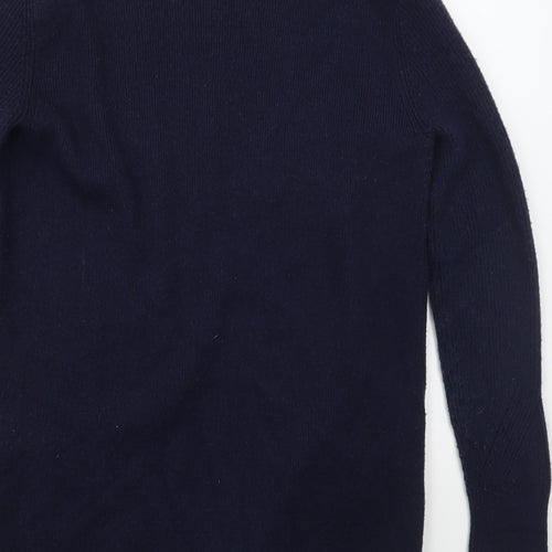 Marks and Spencer Womens Blue V-Neck  Viscose Cardigan Jumper Size 10