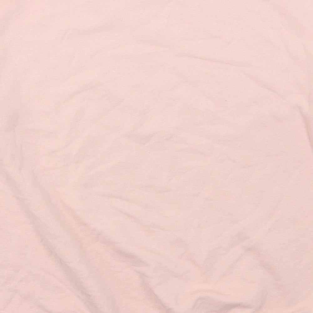 H&M Mens Pink  Cotton Pullover Sweatshirt Size M