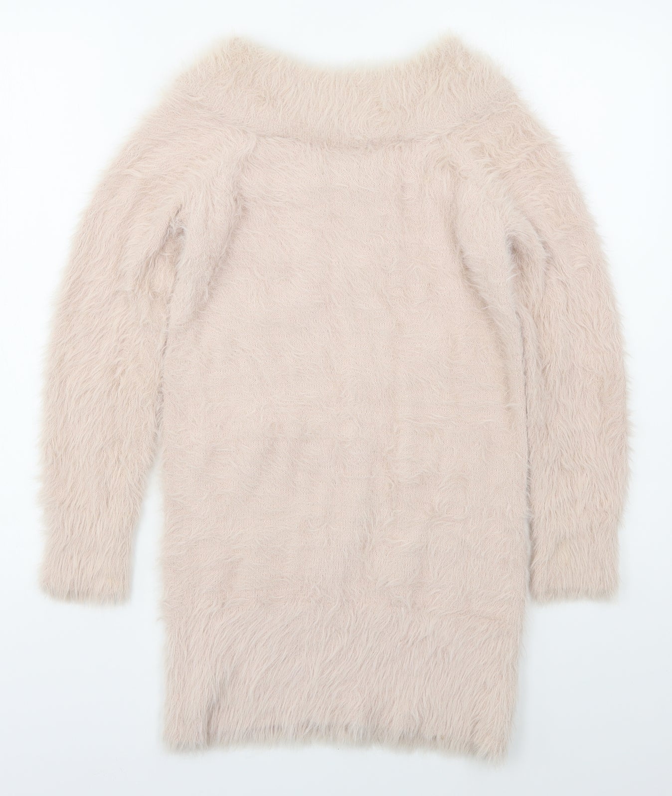Papaya Womens Pink Boat Neck  Nylon Pullover Jumper Size S
