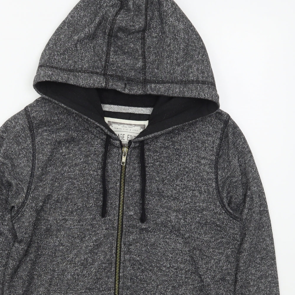 New Look Womens Grey  Polyester Full Zip Hoodie Size 10  Zip