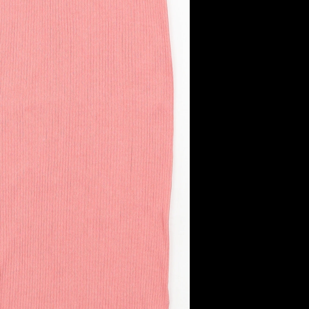 Matalan Womens Pink Crew Neck  Viscose Vest Jumper Size M