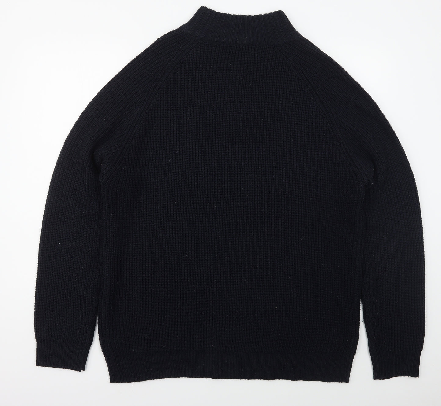 H & Lewis Mens Blue V-Neck  Acrylic Pullover Jumper Size 2XL