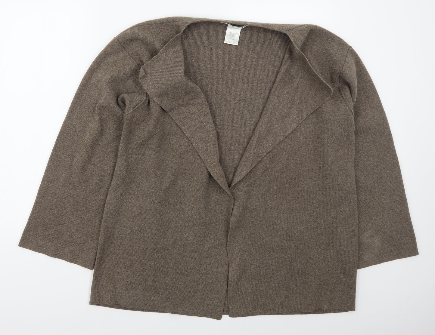 Fenn Wright Manson Womens Brown V-Neck  Cashmere Cardigan Jumper Size XL