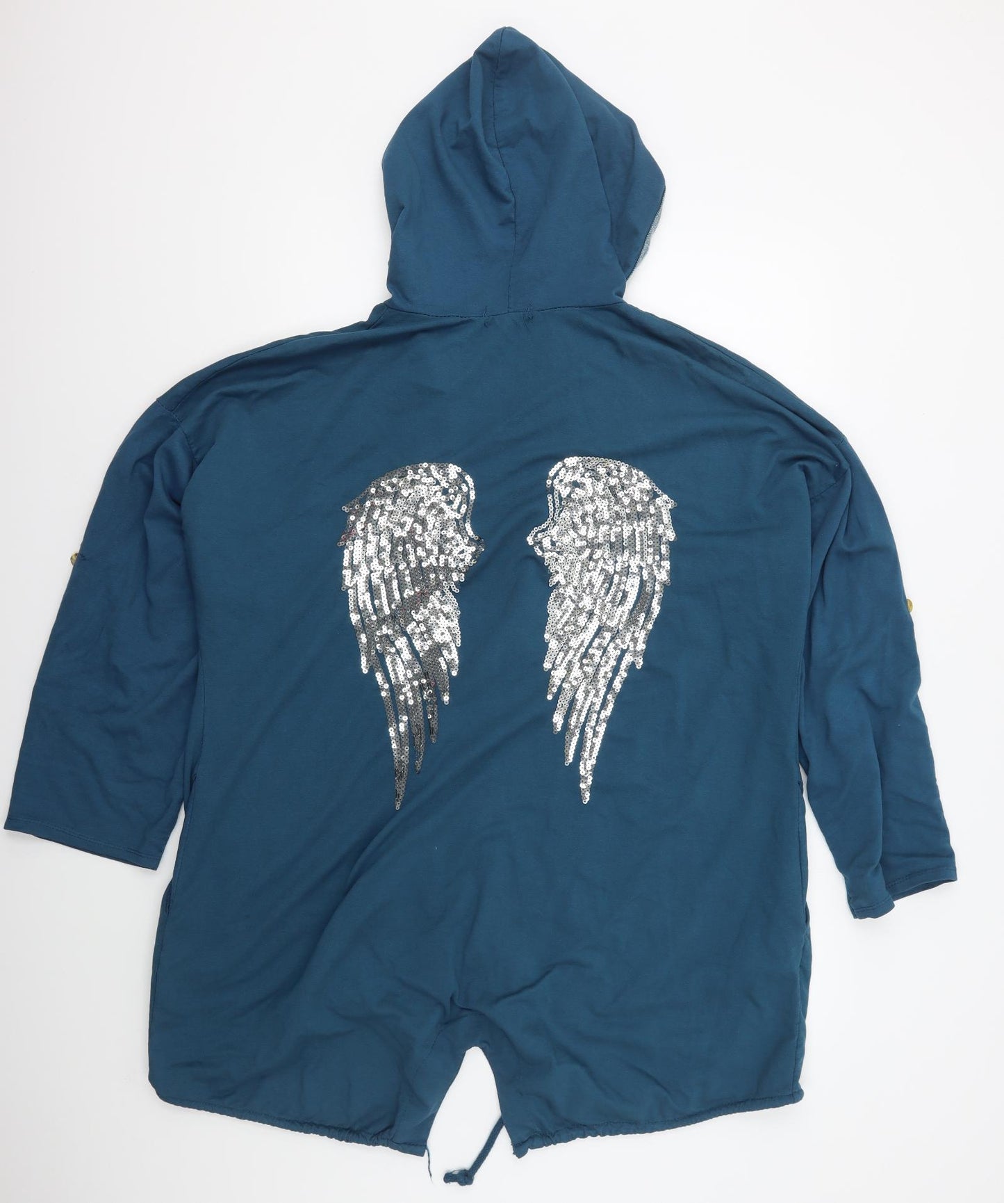 Preworn Womens Blue   Jacket  One Size   - Angel Wings