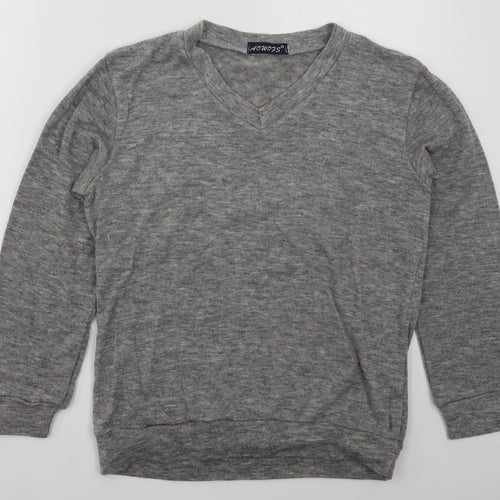 AOWO73 Womens Grey  Polyester Pullover Sweatshirt Size M  Pullover