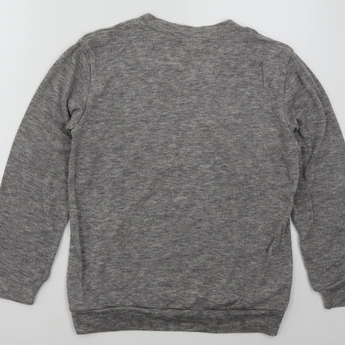 AOWO73 Womens Grey  Polyester Pullover Sweatshirt Size M  Pullover