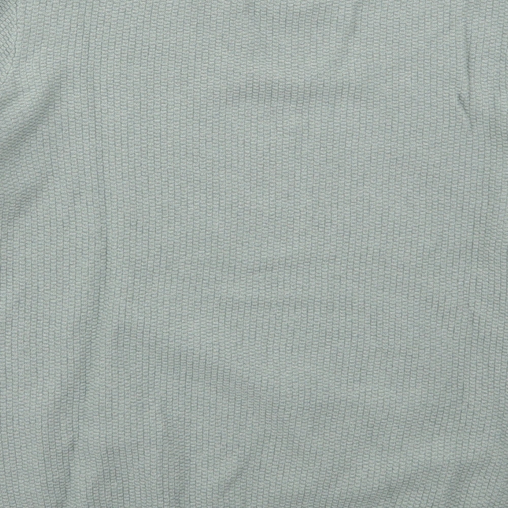 TU Mens Green Crew Neck  Cotton Pullover Jumper Size L