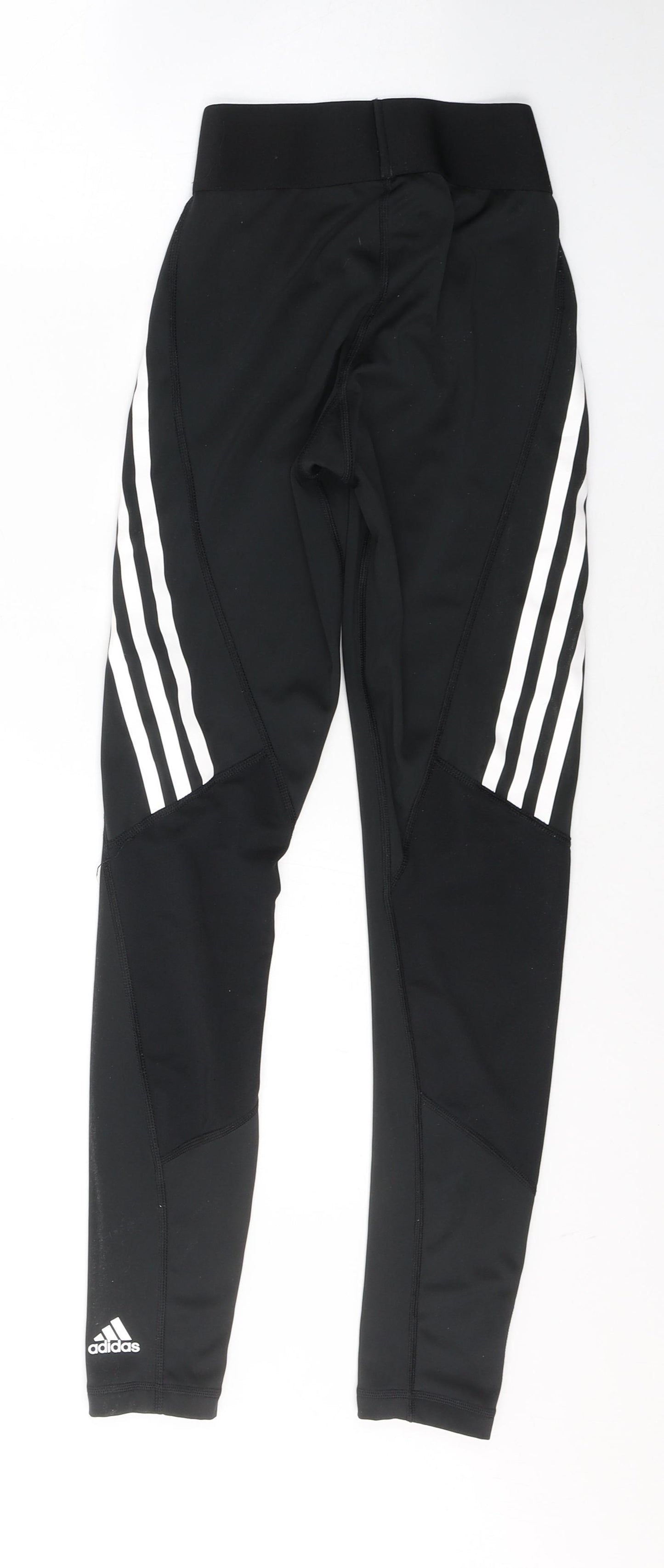 adidas Womens Black  Polyester Pedal Pusher Leggings Size XS L26 in Regular Pullover