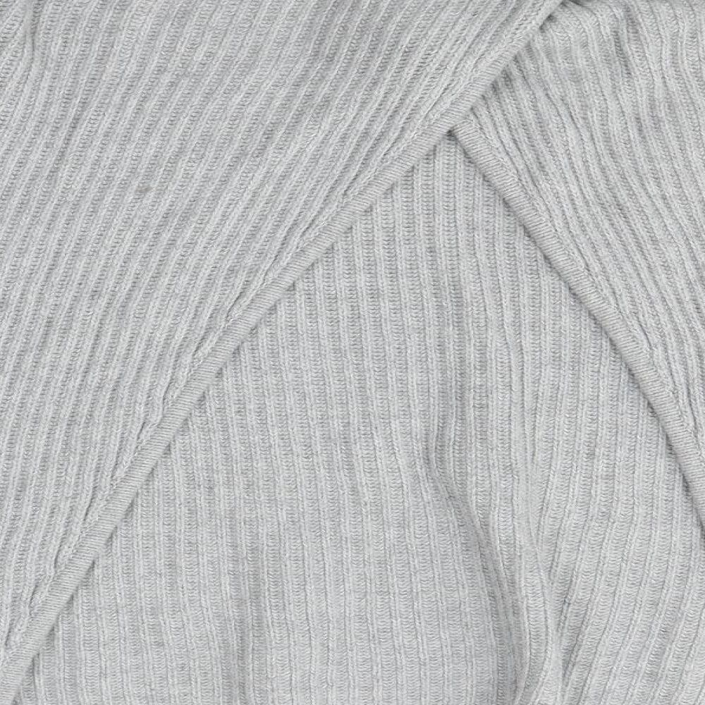 Mint Velvet Womens Grey Round Neck  Acrylic Pullover Jumper Size 18   - open back
