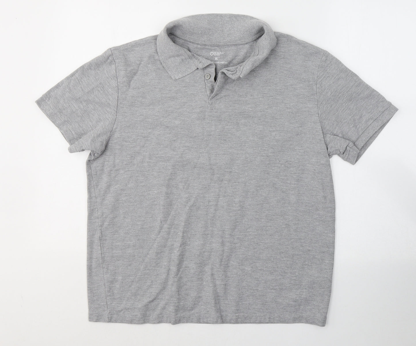 Primark Mens Grey  Cotton  Polo Size XL Collared Pullover