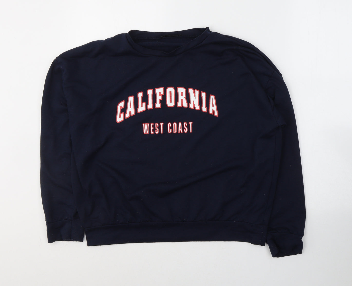 SheIn Womens Blue  Cotton Pullover Sweatshirt Size S  Pullover - California
