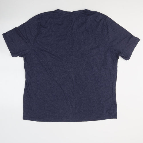 Superman Mens Blue  Cotton  T-Shirt Size 2XL Round Neck