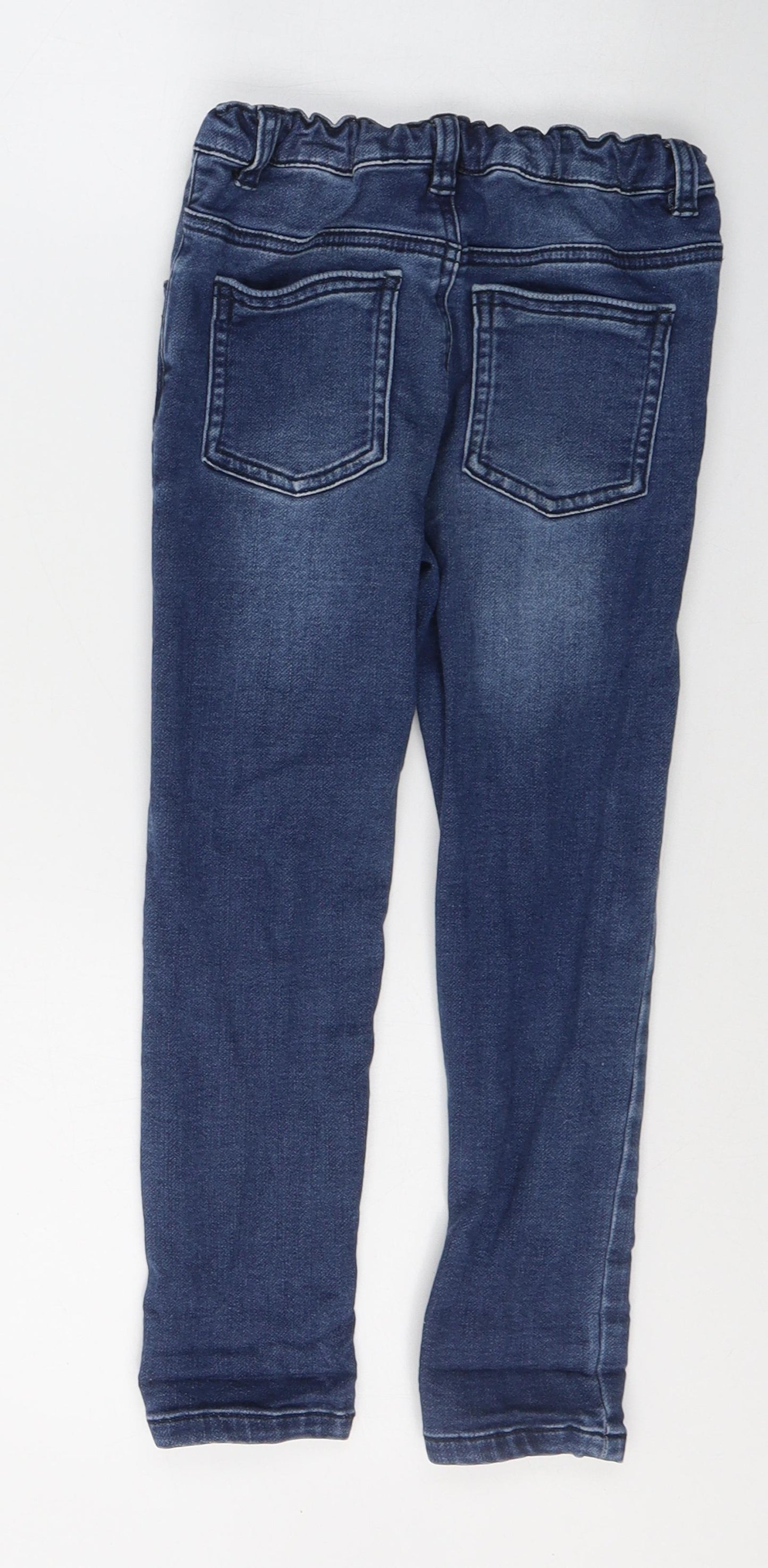 Matalan Boys Blue  Cotton Skinny Jeans Size 5-6 Years  Regular Button