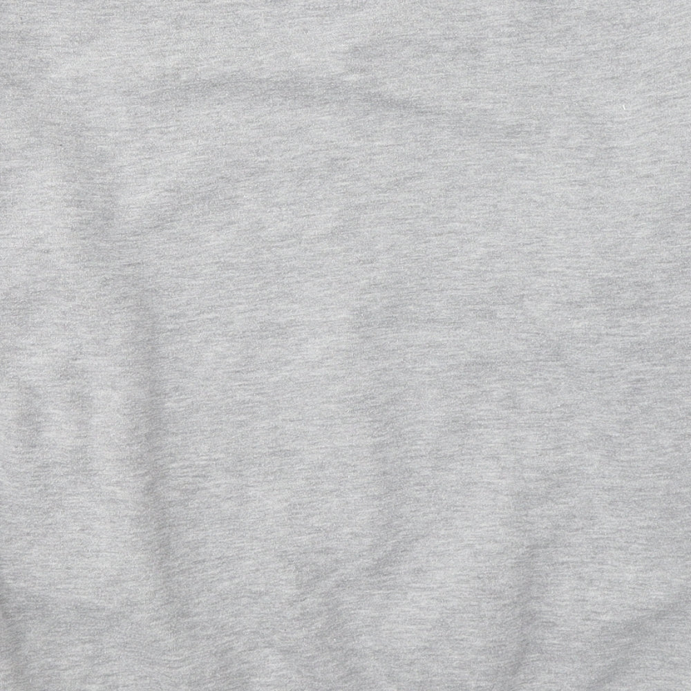 LE SHARK Mens Grey  Cotton Pullover Hoodie Size M