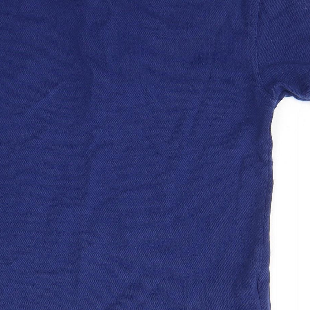 Fred Perry Boys Blue  Cotton Pullover Polo Size 6-7 Years Collared Pullover