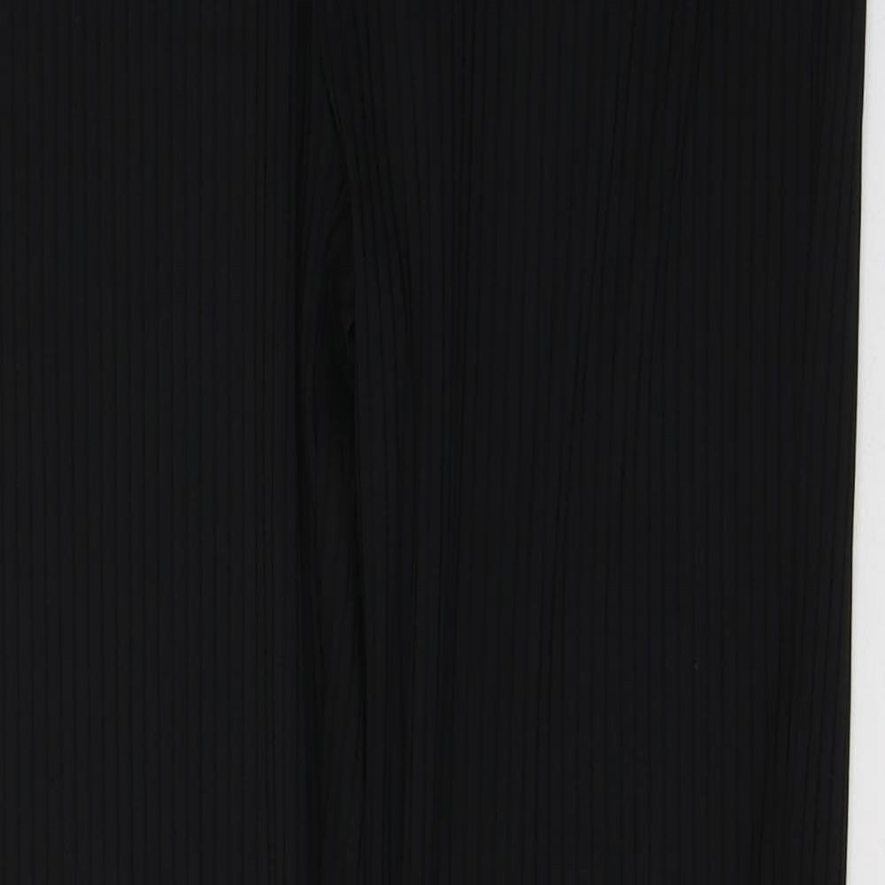 F&F Womens Black  Polyester Trousers  Size 14 L33 in Regular