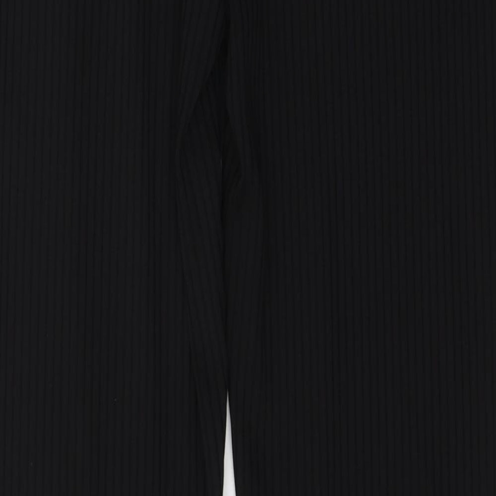 F&F Womens Black  Polyester Trousers  Size 14 L33 in Regular