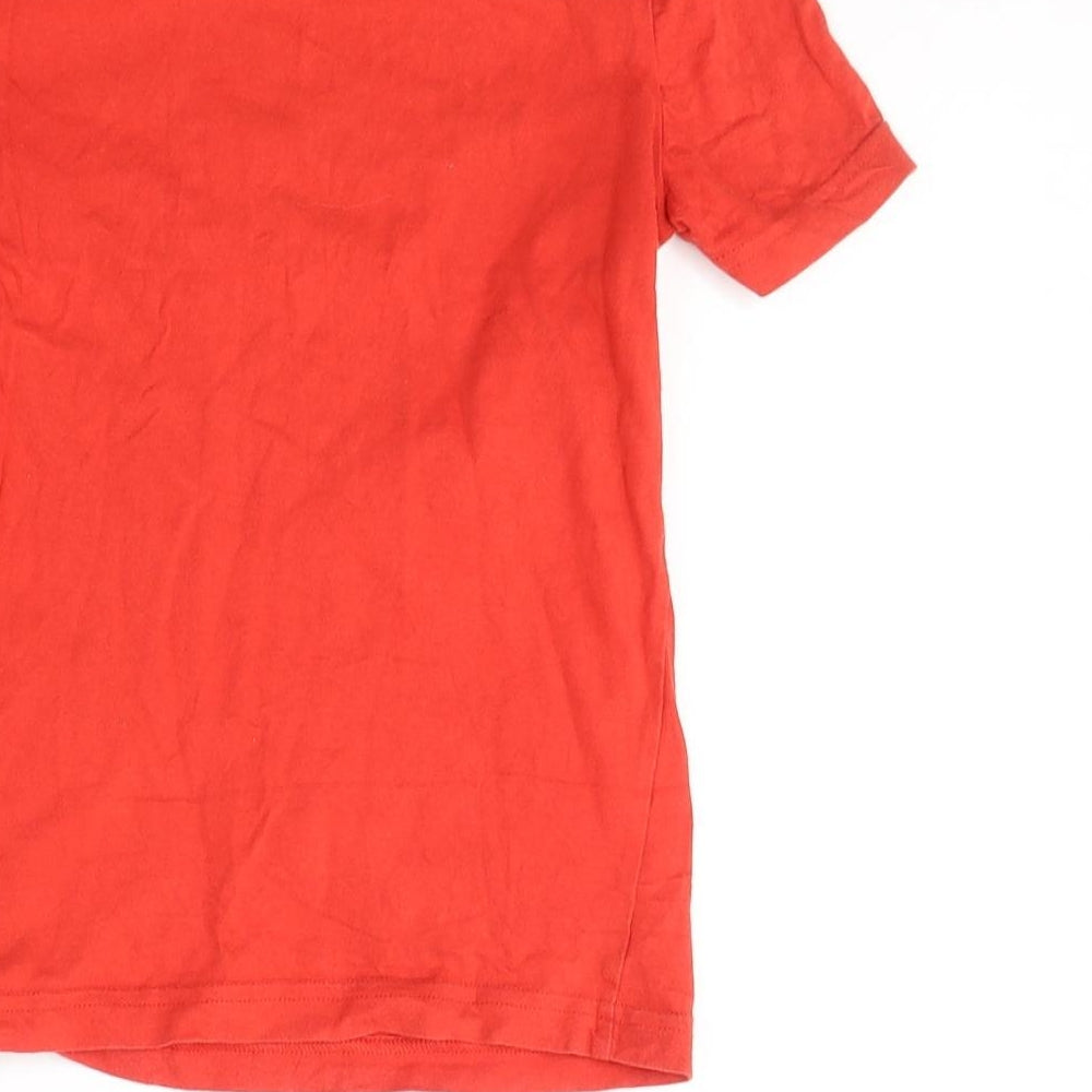 F&F Boys Red  Cotton Basic T-Shirt Size 5-6 Years Round Neck Pullover - Keep it Real