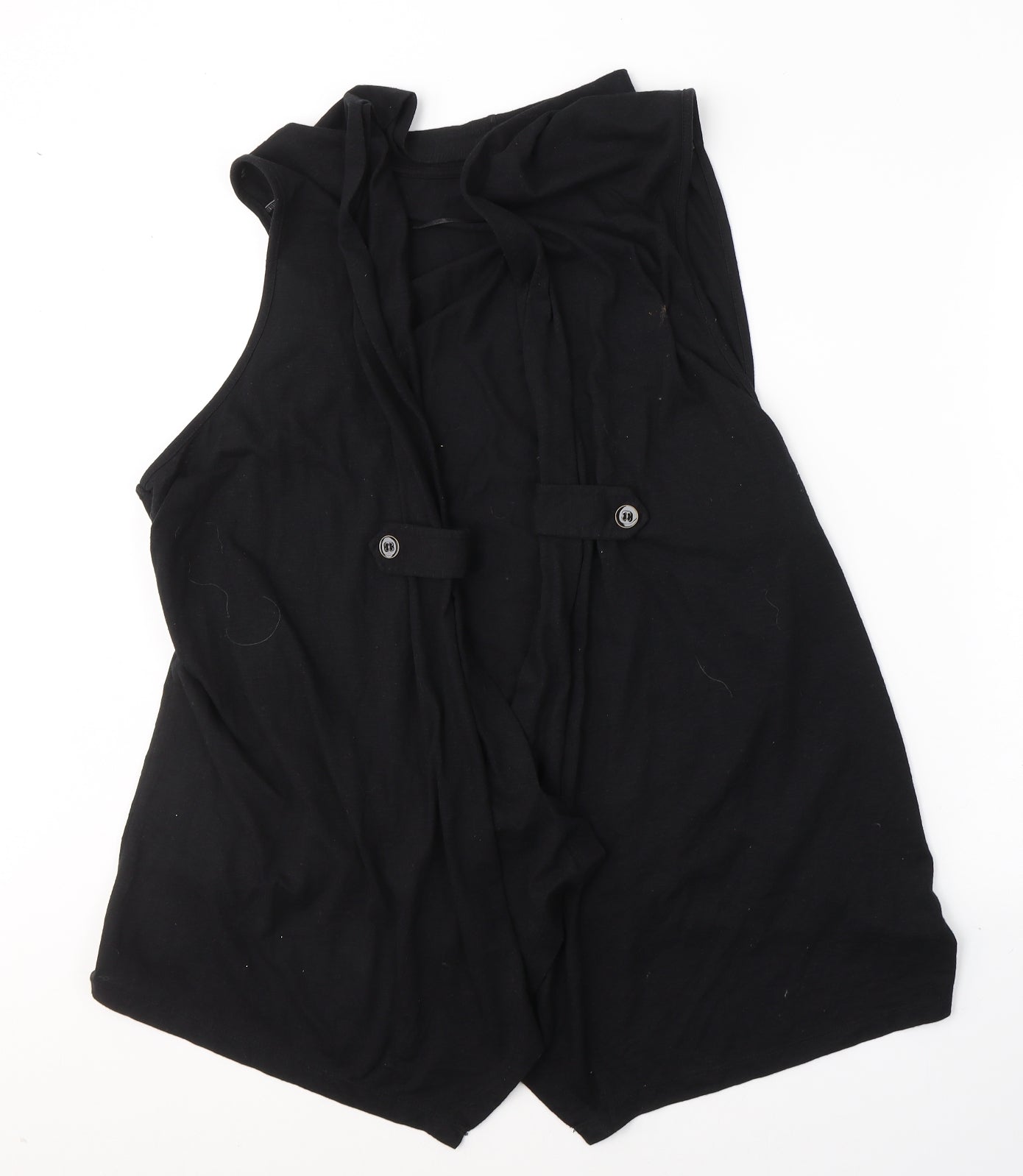 George Womens Black  Polyester Kimono Tank Size 22 V-Neck