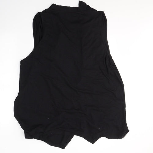 George Womens Black  Polyester Kimono Tank Size 22 V-Neck