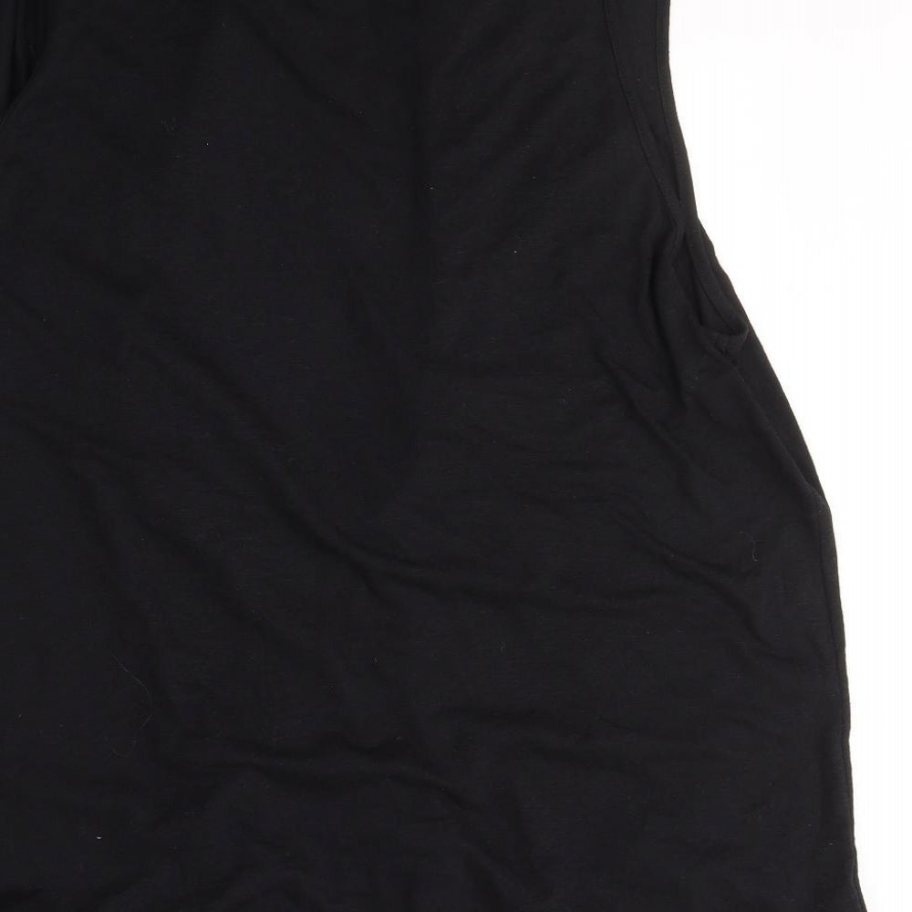 George Womens Black  Polyester Kimono Tank Size 22 V-Neck