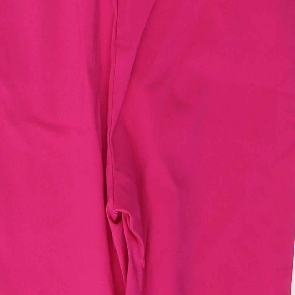 Klass Womens Pink  Viscose Cropped Jeans Size 14 L20 in Regular Zip