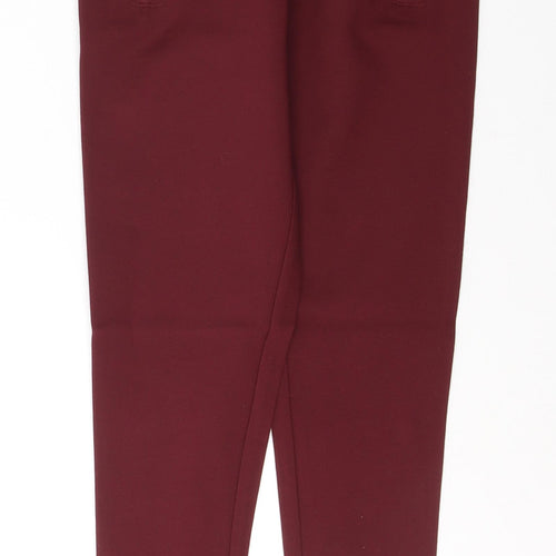 NEXT Womens Red  Viscose Trousers  Size 8 L24 in Regular